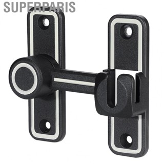 Superparis Sliding Door Bolt  Prevent Theft 90 180 Degree Gate Lock Safe for Barn