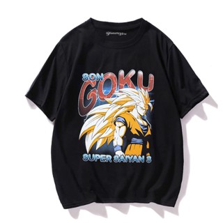 เสื้อยืดผ้าฝ้ายพรีเมี่ยม เสื้อยืด พิมพ์ลายอนิเมะ SON GOKU พรีเมี่ยม_04