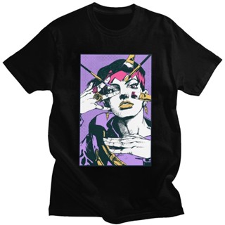 T-Shirtเสื้อยืด พิมพ์ลายอนิเมะ Jojos Bizarre Adventure Merch BHadfp25FOliph84 S-5XL