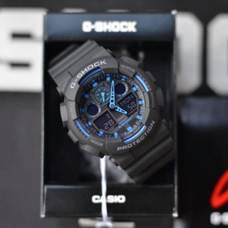 🎁CASIO G-SHOCK GA-100-1A2 ของแท้ 100% พร้อมส่ง ประกัน 1 ปี