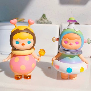 【ของแท้】POPMART Pucky Sweet Babies Series กล่องสุ่ม ตุ๊กตาฟิกเกอร์ เครื่องประดับ ของขวัญ