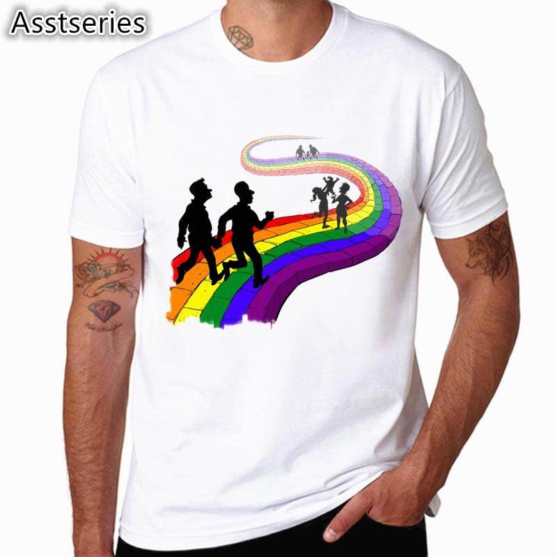 ผ้าฝ้ายเสื้อยืด GLBT Pride เดือนผู้ชายและผู้หญิง LGBTQ Pride Hip Hop แขนสั้นลําลองพิมพ์ HCP4480 O-คอ