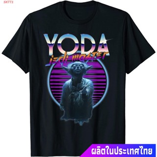 เสื้อเบลาส์ เสื้อยืดกีฬา Star Wars Yoda Jedi Master The Ultimate Retro 80s T-Shirt Popular T-shirts_04