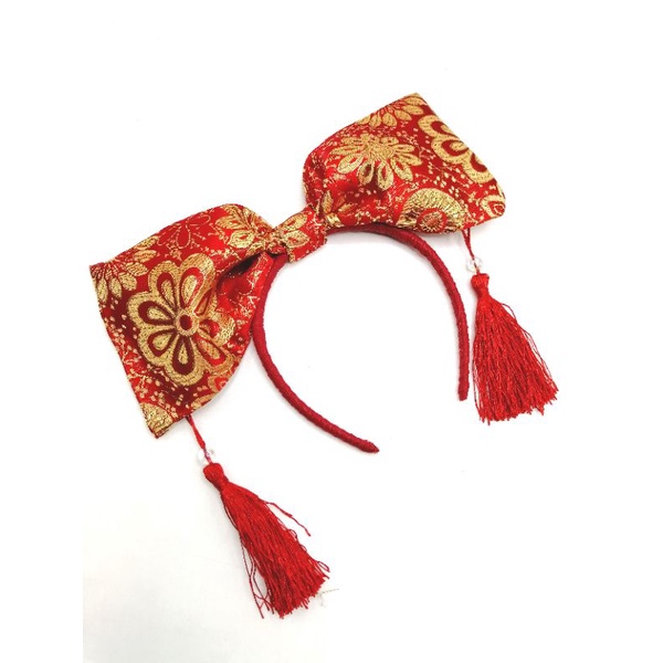 ที่คาดผม​ฮองเฮาห้อยพู่รับตรุษจีนพร้อมส่งใน​ไทย​