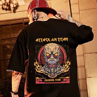 Attack on Titan Shirt anime print Graphic  Oversized black Tshirt For Men Women Unisex  Fashion#0129_07