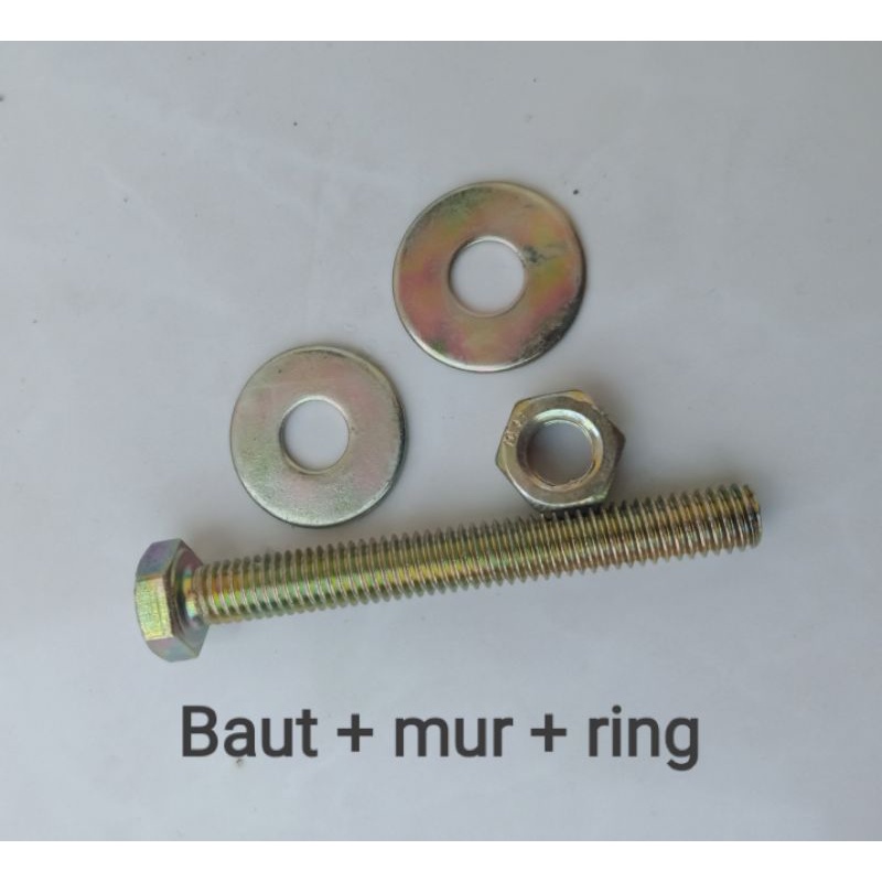 Bolt m6+mur+ring 5 cm / 50 mm