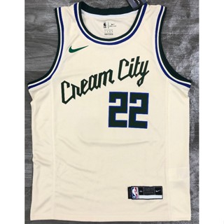 เสื้อกีฬาบาสเก็ตบอล NBA Milwaukee Bucks No.22 MIDDLETON 2021 GDigje68ENldon39