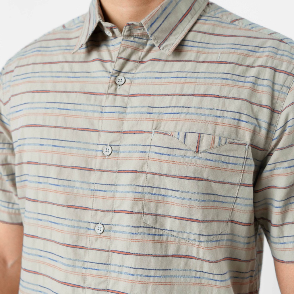 KEMEJA Cressida Mens Slimfit Casual Shirt Cream - HMKBS.CB032X