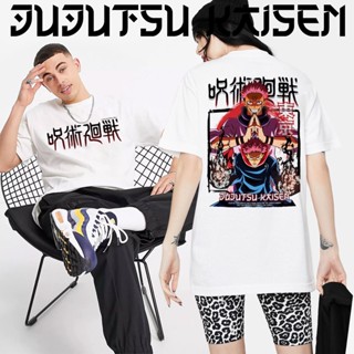 ARTEES® Jujutsu Kaisen Anime Heroes white shirt unisex oversized t-shirt trendy graphic teesเสื้อยืด_05