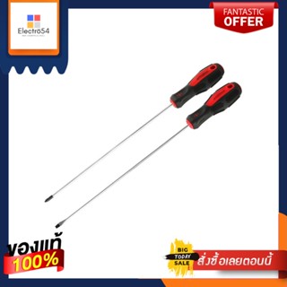 SCREWDRIVER ไขควง2 ตัว/ชุด HACHI 10 นิ้ว สีแดงSCREWDRIVER HACHI 2EA/SET 10” RED