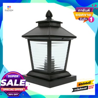 Lamp โคมไฟหัวเสาภายนอก LUZINO รุ่น 0313-PFB BK ขนาด 17.5 x 17.5 x 31.3 ซม. สีดำOutdoor Post Lamp LUZINO No. 0313-PFB BK