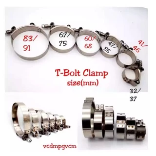 เข็มขัด รัดท่ออินเตอร์ แบบหัวนอตขันเบอร์10 tbolt กดเลือกขนาดนะค่ะ
