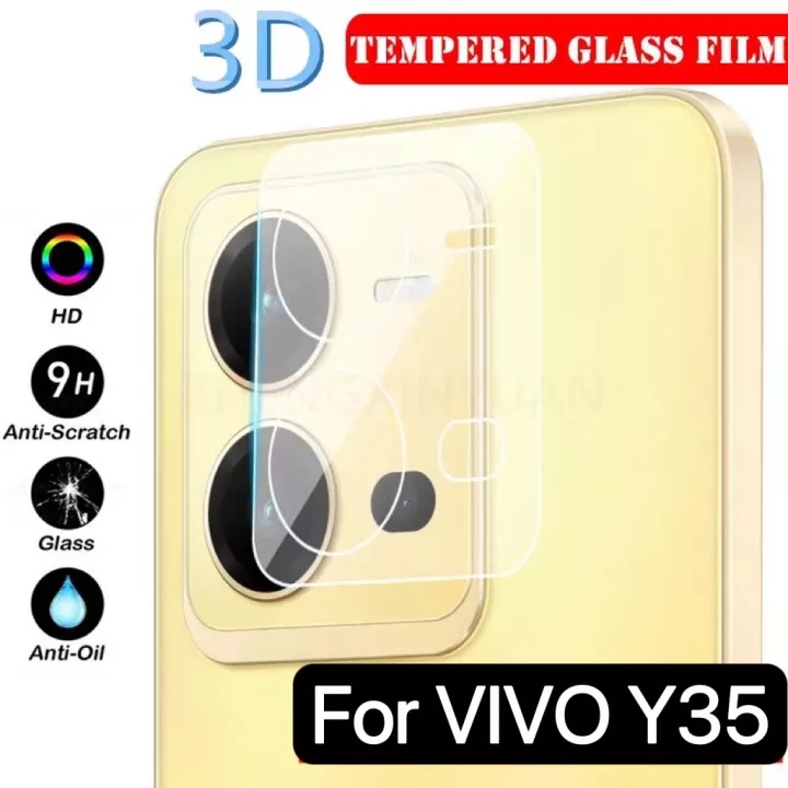 [ส่งจากไทย] ฟิล์มกระจกเลนส์กล้อง For VIVO Y35 ฟิล์มเลนส์กล้องกันกระแทก Camera Lens Tempered Glass Vi