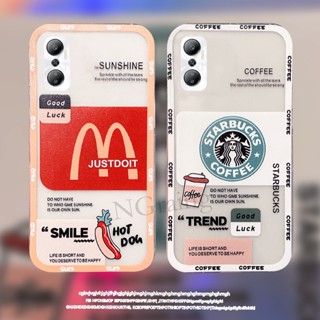 เคสโทรศัพท์มือถือ ซิลิโคนนุ่ม ใส ลายฉลาก Starbucks McDonalds แฟชั่น สําหรับ Infinix Hot 20 Play NFC 20i 20S Hot20i Hot20 Hot20S FREE FIRE 4G 5G