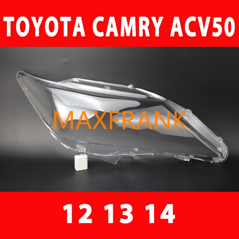 ฝาครอบไฟหน้ารถยนต์ สําหรับ TOYOTA CAMRY ACV50 XV50 12 13 14 HEADLAMP COVER  HEADLIGHT COVER  LENS HEAD LAMP COVER  ฝาครอบไฟหน้า / ฝาครอบไฟหน้าตรงรุ่น สำหรับ / ฝาครอบไฟหน้าสําหรับ / ฝาครอบเลนส์ไฟหน้า รถยนต์สําหรับ / เลนส์ไฟหน้า