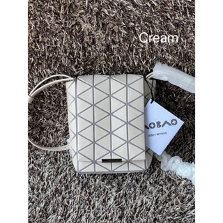 Baobao Issey Miyake Off-White Flap Messenger Bag(Small)