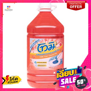 Tomi(โทมิ) โทมิ น้ำยาถูพื้น กลิ่นโตเกียวสึบากิ สีแดง 5.2 ล. Tomi Floor Cleaner Tokyo Tsubaki Scent Red Color 5.2 L.ผลิตภ