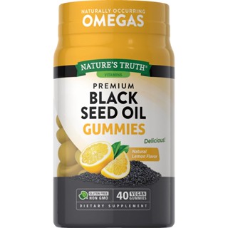 Nature’s Truth Black Seed Oil Gummies (40ชิ้น) 🍋 กัมมี่น้ำมันเทียนดำ น้ำมันฮับบะตุสเซาดะห์