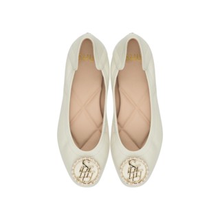 SHU SOFY SOFA PEARLS SIGNET - WHITE PEARL รองเท้าคัทชู
