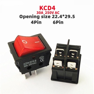 ปุ่มสวิตช์เปิด ปิด กระแสไฟสูง 30 40A 250V AC สําหรับเครื่องเชื่อม KCD4 1 ชิ้น