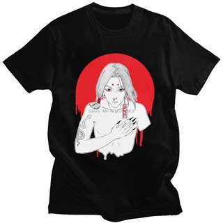 Lyzh เสื้อยืดแขนสั้น ผ้าฝ้าย พิมพ์ลายการ์ตูนอนิเมะ Kimimaro Kaguya สไตล์สตรีท เหมาะกับฤดูร้อน สําหรับผู้ชาย