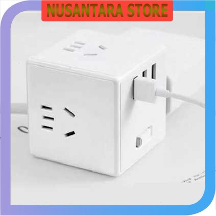 NUSTARA STORE - Mijia Rubik ปลั๊กไฟ 3USB 2.4A แบบมีสาย Vers - MJCXB3-02QM