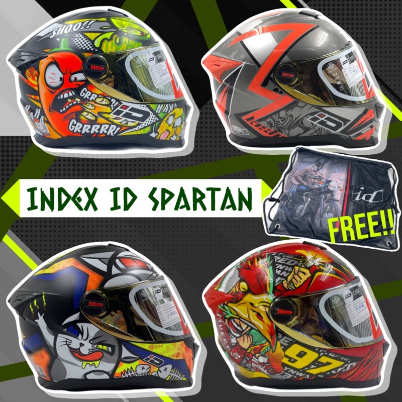 หมวกกันน็อค INDEX ID SPARTAN
