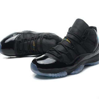 W5bt Gamma Blue Air Jordan 11 รองเท้าบาสเก็ตบอล สีดํา ฟ้า สไตล์เรโทร