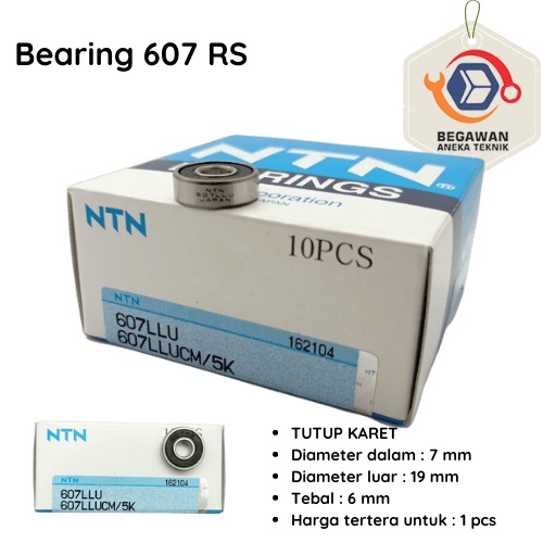 แบริ่ง 607 2RS NTN**