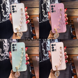 เคส Oppo Reno 5 Pro Plus เคส Oppo Reno 2F เคส Oppo Reno 4 SE Case Oppo Reno 2Z Cover Oppo Reno 5K Soft Cute Clover Grass Pendant Phone Case โทรศัพท์มือถือนิ่ม ลายใบหญ้าสี่แฉกน่ารัก พร้อมจี้ห้อย สําหรับ