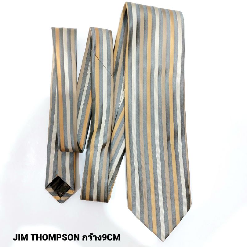 JIM THOMPSON กว้าง 9 cm เนคไท แบรนด์เนม ราคาหลักพัน แท้ สวยหรูมาก
