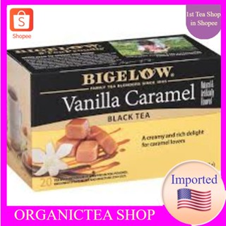 Bigelow Tea Black Tea Vanilla Caramel 20 Tea Bags​ ชาดำ​ วานิลลา​ คาราเมล