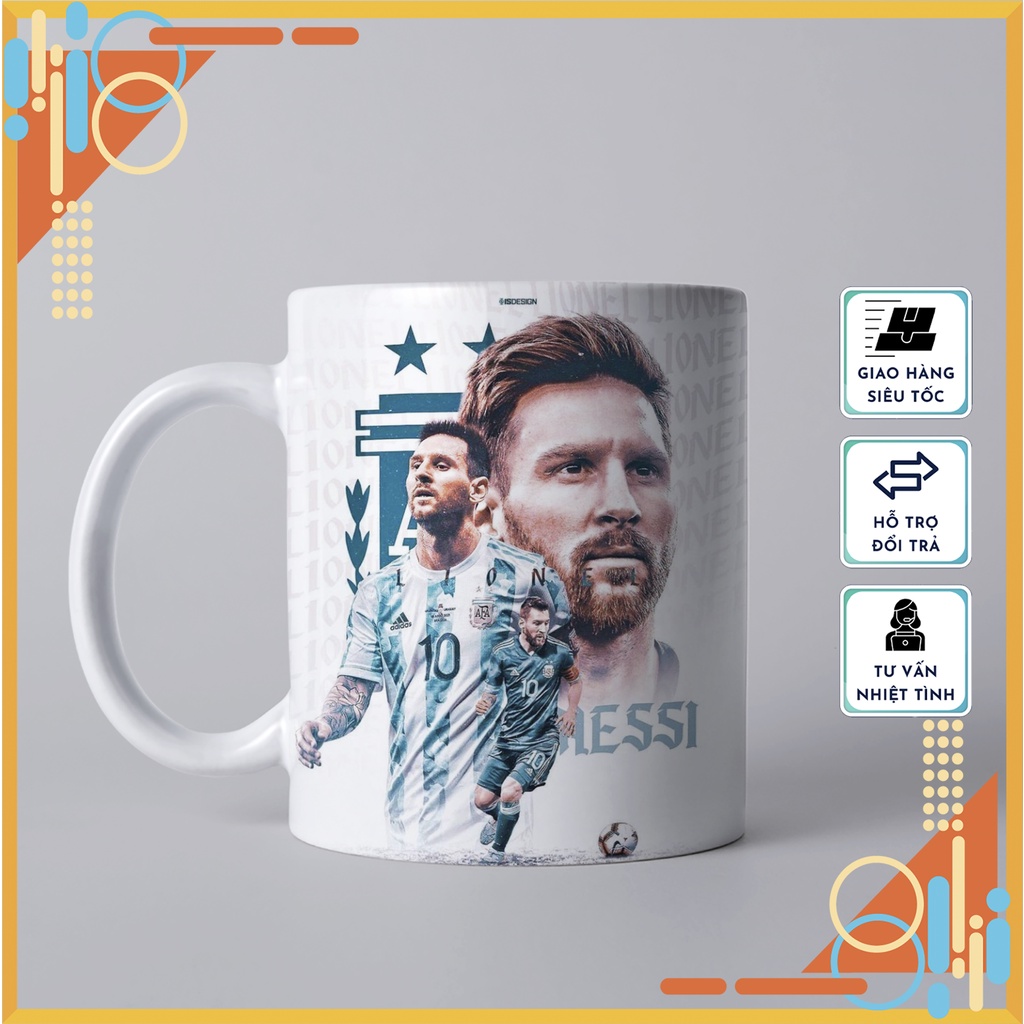 Messi Ceramic Cup with 2022 WC Championship National Team