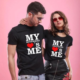  Couple Shirt My Boyfriend Loves Me / Girlfriend Loves Me Couple Matching Tshirt Lovers Clothes Valentine Day Gift_02