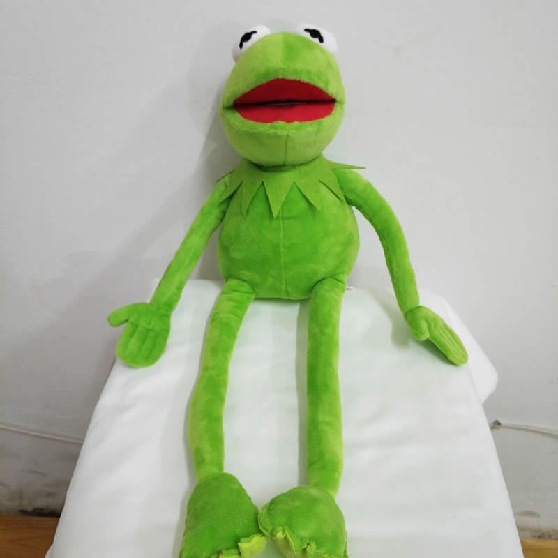 Kermit ตุ๊กตากบ ผ้ากํามะหยี่ขนนิ่ม ขนาด 18 นิ้ว ของเล่นสําหรับเด็ก