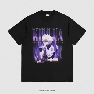 เสื้อยืดเสื้อยืดพิมพ์ลายแฟชั่น เสื้อยืด ลาย HUNTER X HUNTER KILLUA ZOLDYCK DAISEKAI ขนาดใหญ่_02