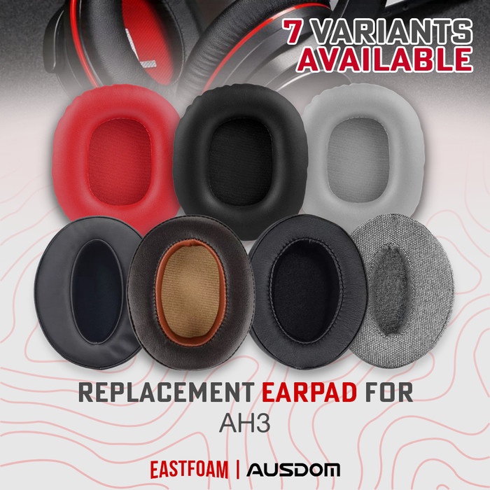 Earpad Earcup Ausdom AH-3 AH 3 AH3 Pad แผ่นโฟมแผ่นรองหูฟังโฟม