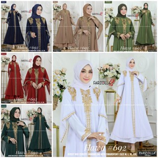 Gamis Abaya Hawa 692 ชุดเดรส ปักลาย สําหรับสตรีชาวมุสลิม