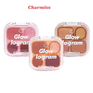 ⚡️ของแท้100%·พร้อมส่ง⚡️Charmiss Glowlogram Eyeshadow Palette อายแชโดว์เนื้อโมจิ! ตาโกลว์สวยปิ๊ง บลิ๊งค์ได้ทุกโมเม้นต์