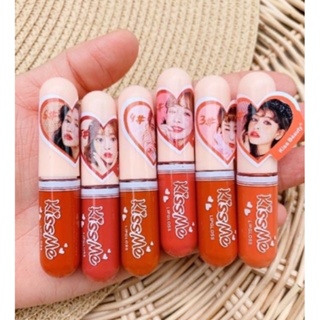 Kiss Beauty Kiss Me Gloss ลิปจิ๋ว 6 สี no.7880-03 (24 packs in a box)