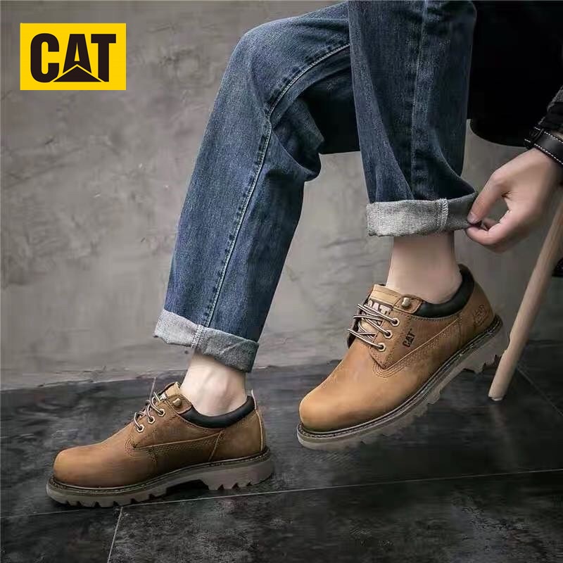 Caterpillar.CAT รองเท้าบูทมาร์ติน ข้อสั้น สไตล์อังกฤษวินเทจ คลาสสิก สําหรับผู้ชาย
