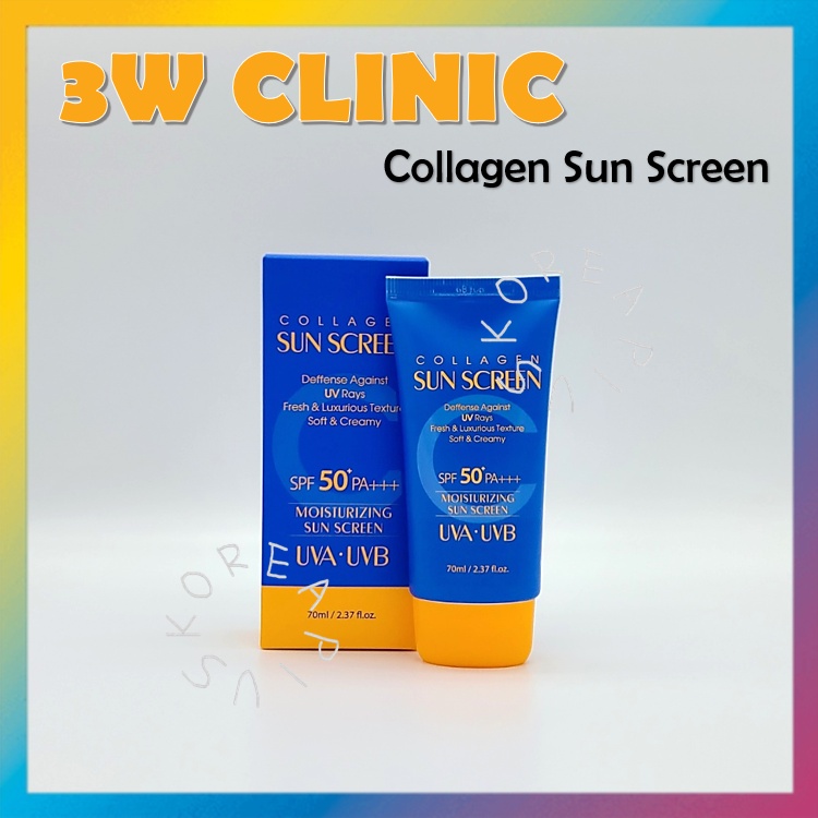[3W Clinic] ครีมกันแดดคอลลาเจน SPF50+ PA+++ 70 มล.