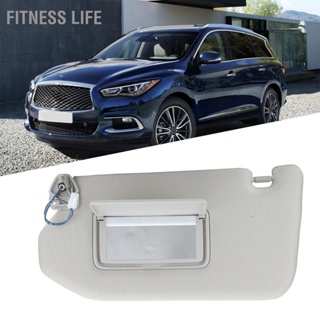 Fitness Life ที่บังแดดด้านซ้ายคนขับพร้อมโคมไฟสีเทา 96401‑9PB0A Fit สำหรับ Infiniti QX60 JX35