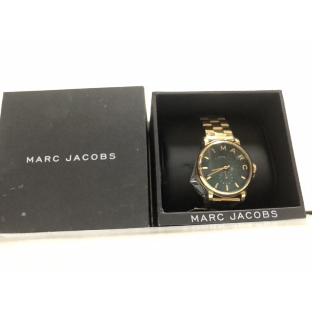 MARC JACOBS MBM3245 แท้100%นาฬิกาผู้หญิงตัวเรือนทองหน้าปัดเขียว