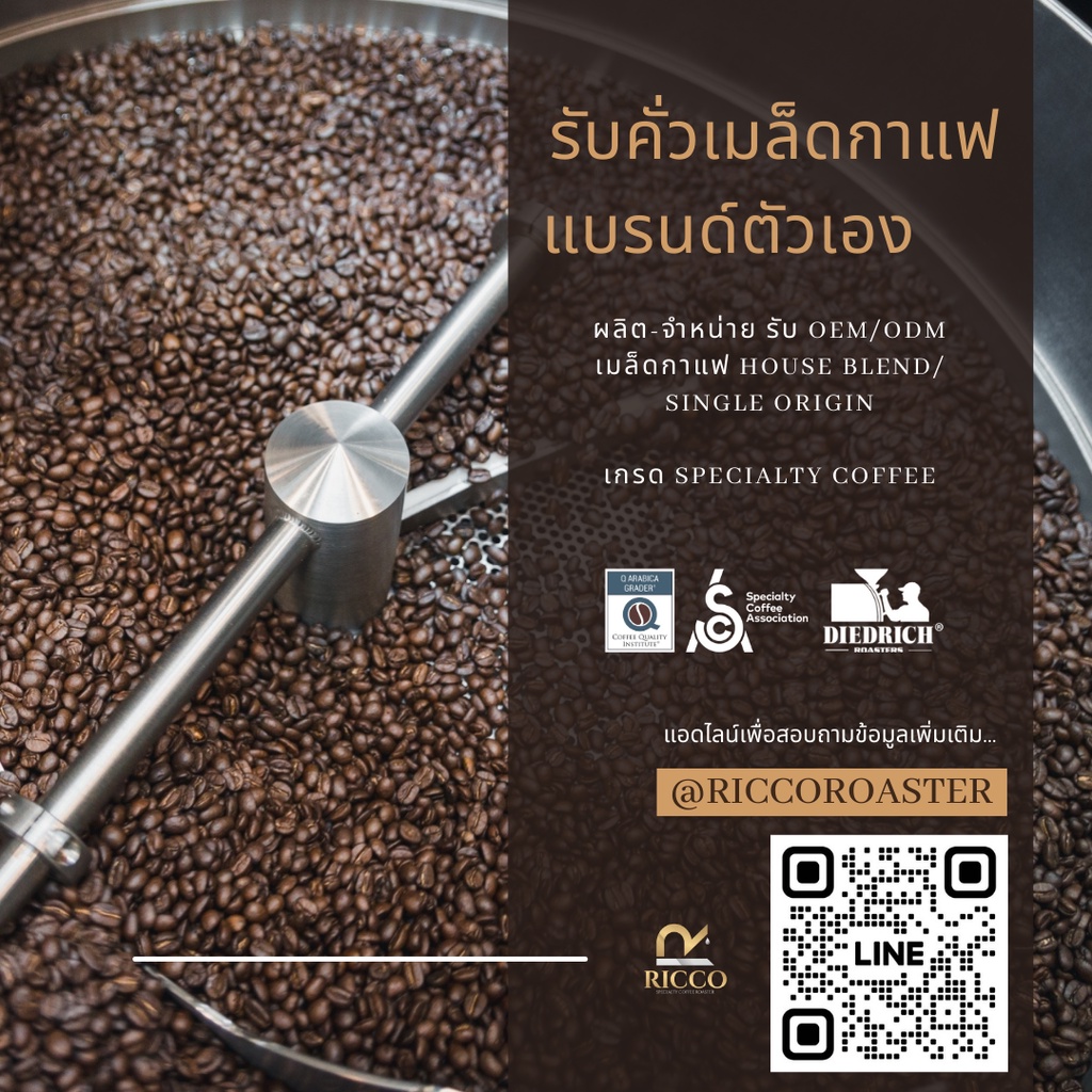 เมล็ดกาแฟพิเศษ House Blend - Ricco.Roaster ขนาด 100g