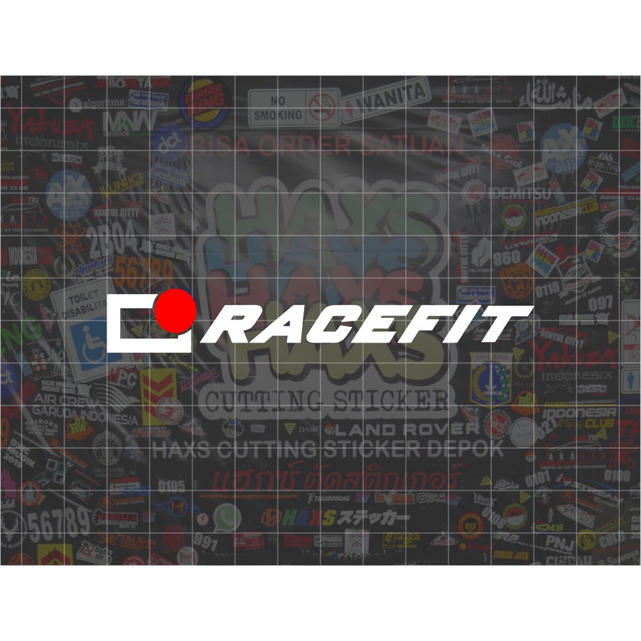 สติ๊กเกอร์ตัด Racefit ขนาด 10 ซม. สําหรับรถจักรยานยนต์