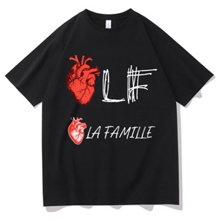 เสื้อยืดแขนสั้น พิมพ์ลายอัลบั้ม Le Monde Chico PNL The Family Rap สไตล์ฮิปฮอป สําหรับผู้ชาย_03