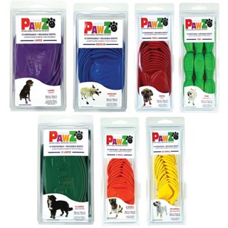 [Pawz] Natural Rubber Dog Boots(12 pack) Available in 7 Sizes / รองเท้าบูทสุนัขแบบใช้แล้วทิ้ง / รองเท้าบูทสุนัขกันน้ำ