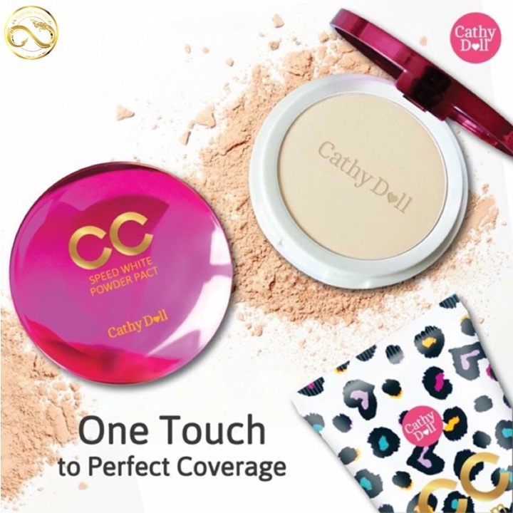 (ตลับใหญ่) Karmart Cathy Doll Speed White CC Powder Pact SPF40 PA++ คาร์มาร์ท เคที่ดอลล์ ซีซี สปีด ไวท์ พาวเดอร์ แพ็ค