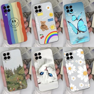 เคสโทรศัพท์มือถือแบบนิ่ม ลายการ์ตูนแมวน่ารัก สีรุ้ง สําหรับ Samsung Galaxy M33 5G SM-M336B M53 M33 5G